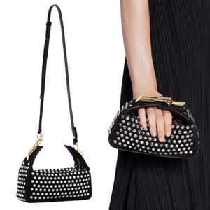 NWT Lanvin | Haute Sequence Suede Leather Clutch Bag With Rhinestones $3,495